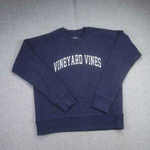 Vineyard Vines Sweatshirt Mens Small Blue Crewneck Whale Logo‎ Graphic Pullover